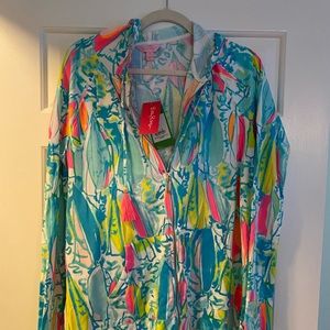 Lilly Pulitzer Mooring Zip Up hoodie. NWT